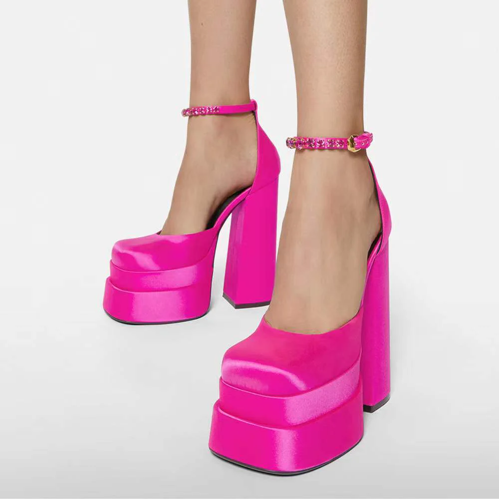 Heidi-Mode | Plateauschuhe mit Knöchelriemen - Image 6