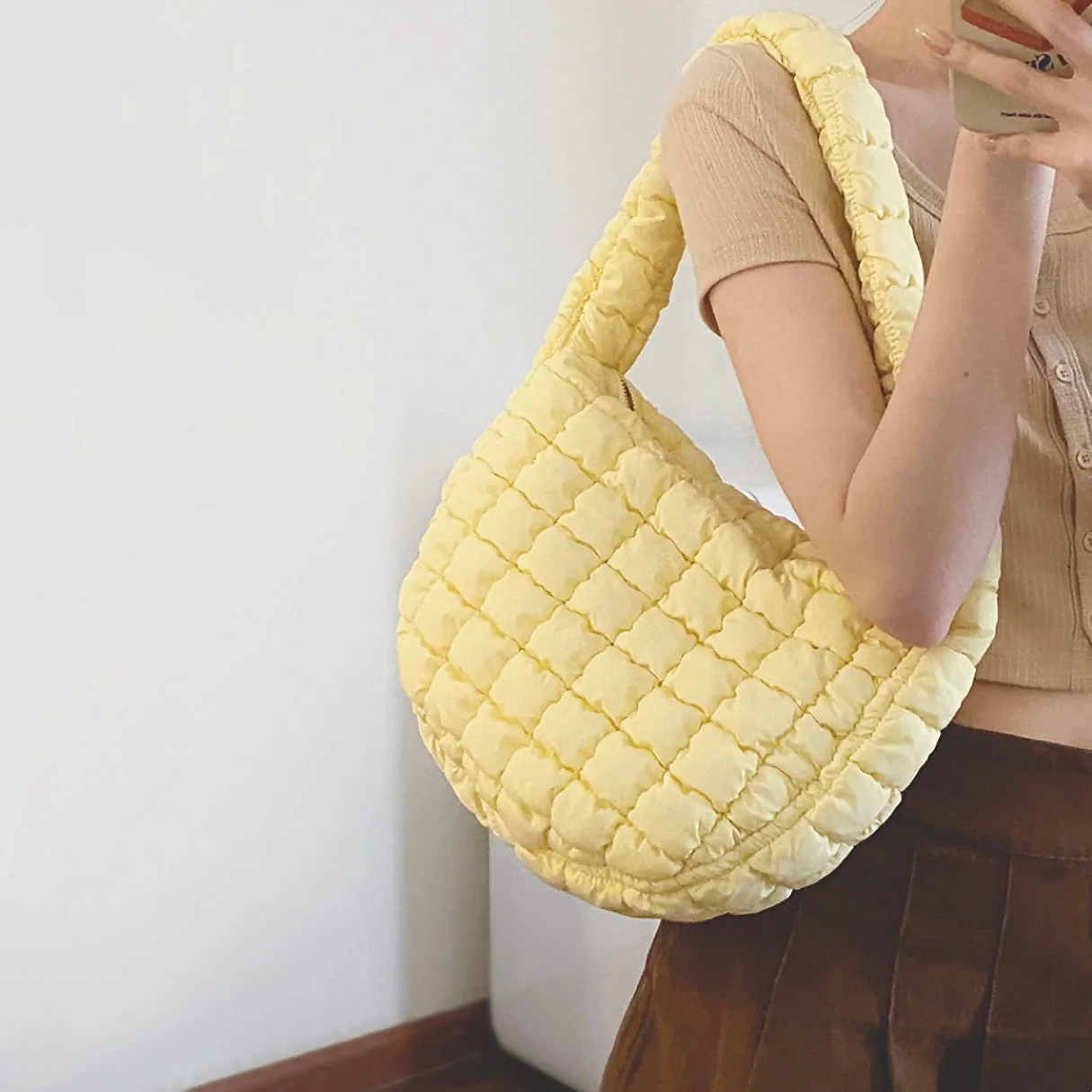 Heidi-Mode | Plissierte Schultertasche für Frauen - Image 8