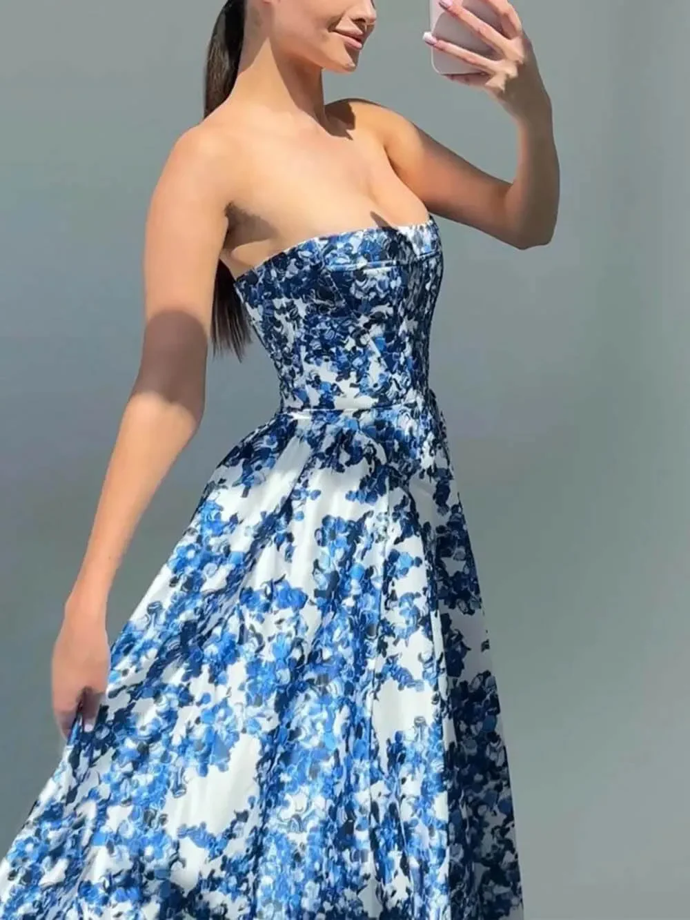 Heidi-Mode | Porzellan Blumen Kleid - Image 5