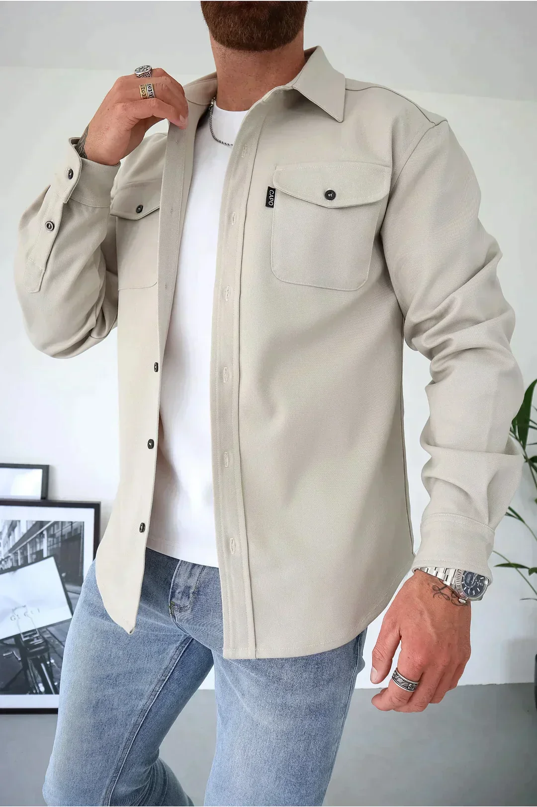 Heidi-Mode | Premium-Jacke mit Knopfverschluss für Herren Stylische und Bequeme Jacke - Image 38