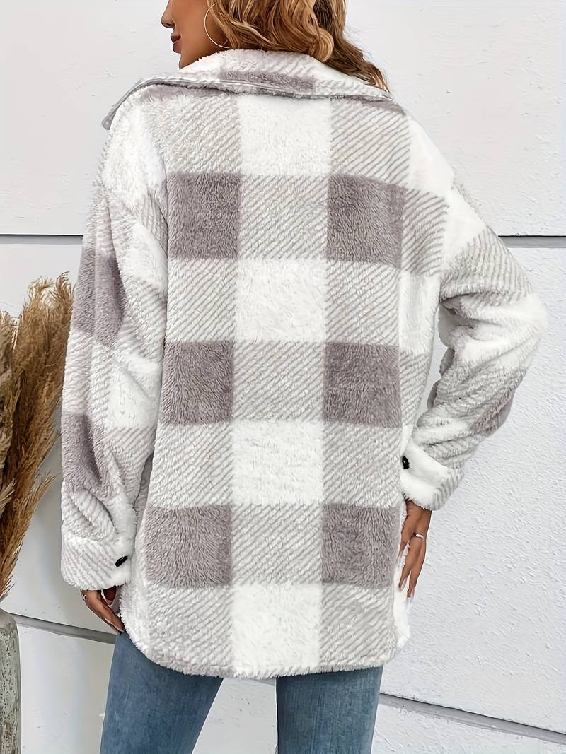 Heidi-Mode | Karo Fleece-Jacke