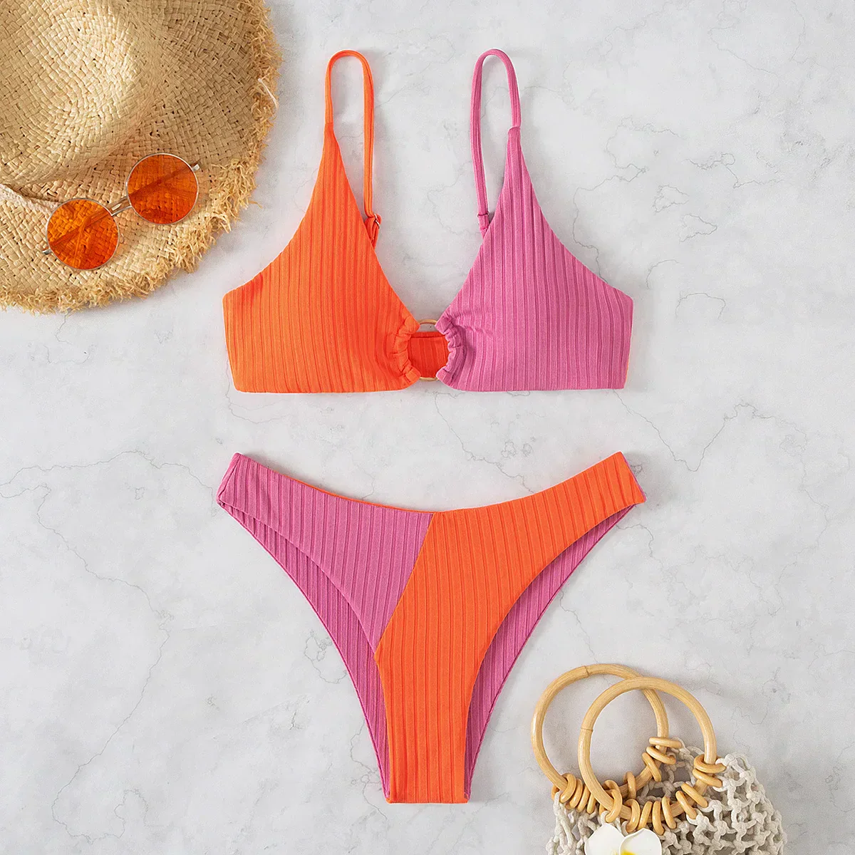 Heidi-Mode | Push-Up-Bikini-Set mit Hoher Taille für Damen - Image 2
