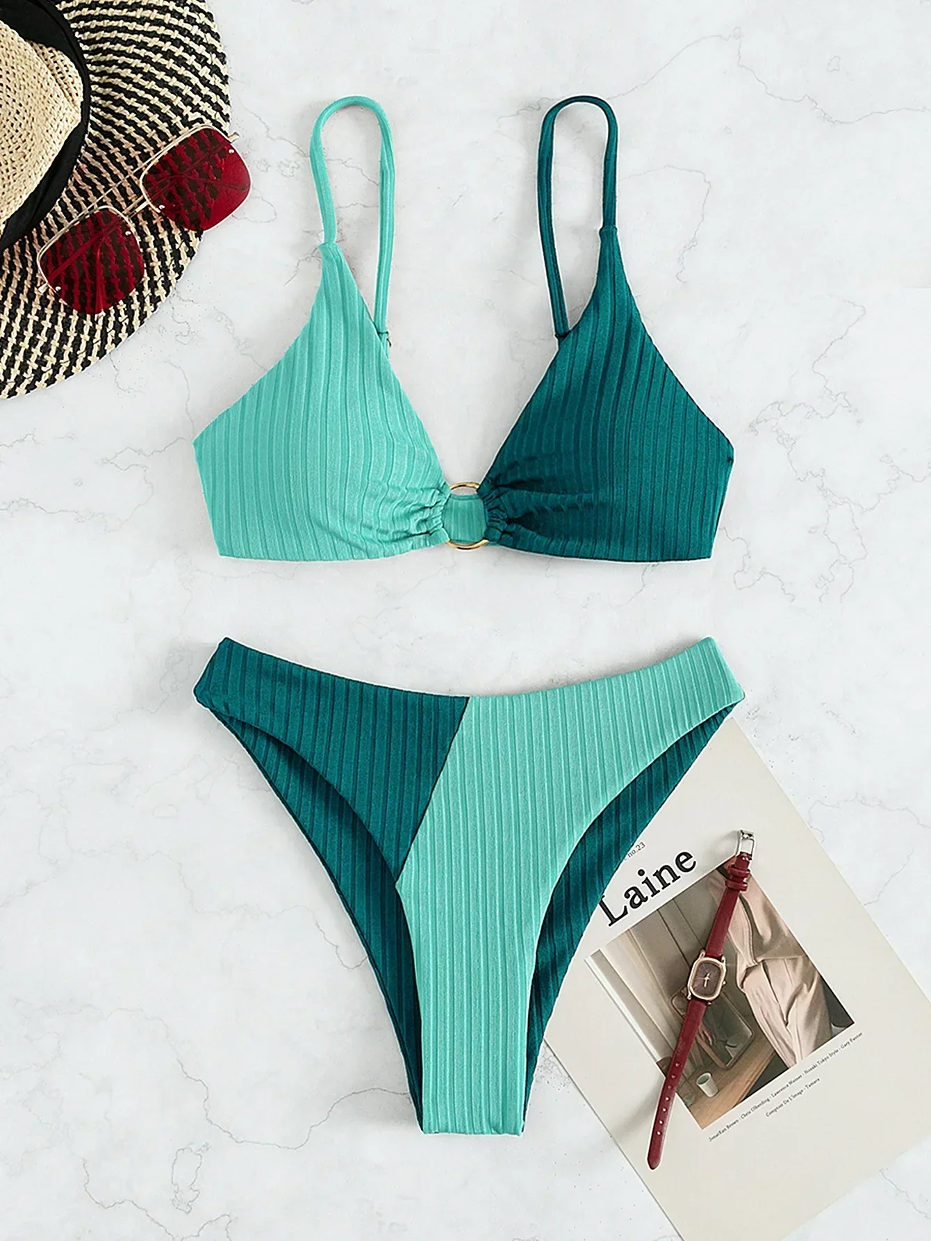 Heidi-Mode | Push-Up-Bikini-Set mit Hoher Taille für Damen - Image 6