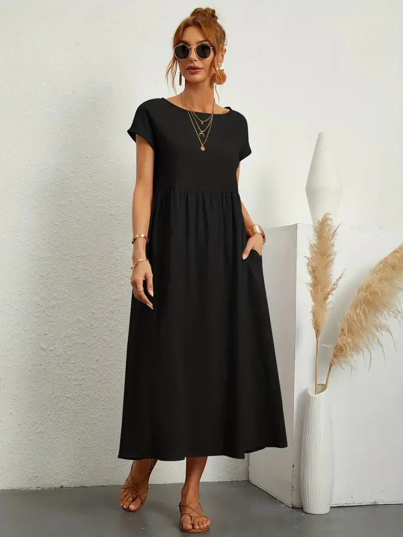 Heidi-Mode | Raffinierte Leinen Sommerkleid mit Praktischen Taschen - Image 14