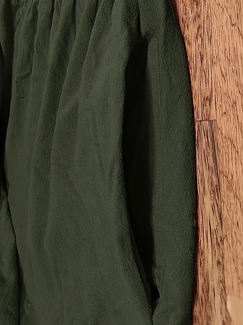 Heidi-Mode | Raffinierte Leinen Sommerkleid mit Praktischen Taschen - Image 3
