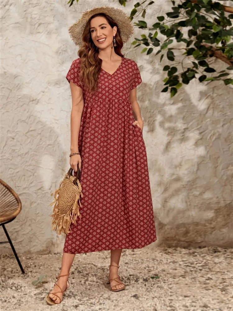 Heidi-Mode | Geräumig, Lässiges Vintage-Kleid - Image 3