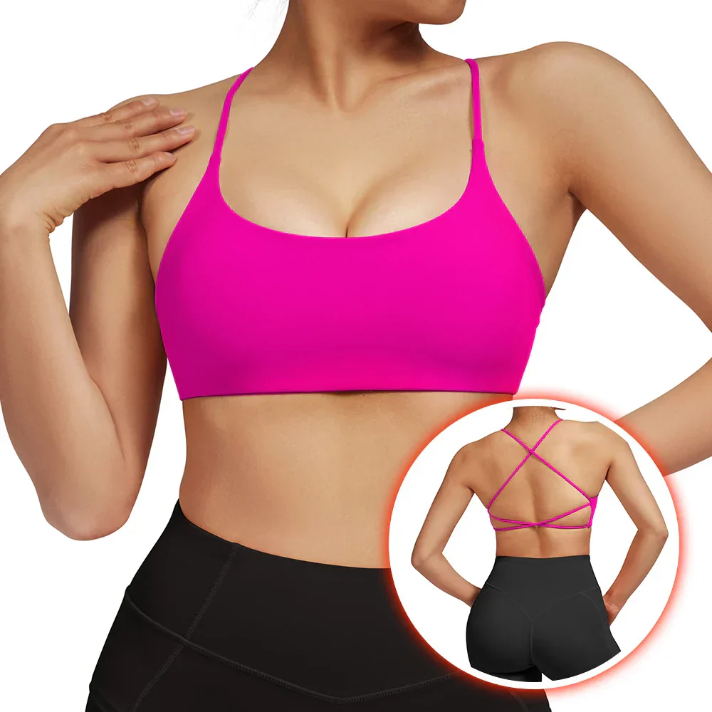 Heidi-Mode | Rückenfreier Stoßfester Fitness Sport Bh mit Polstern für Frauen - Image 7