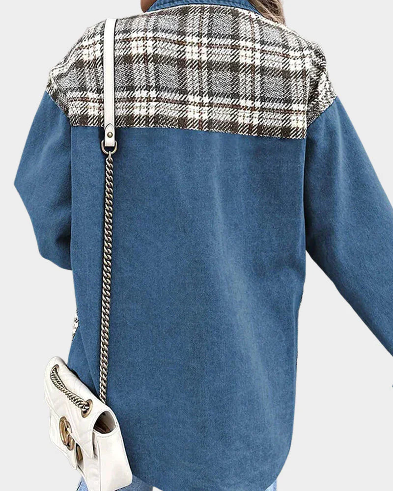 Heidi-Mode | Retro Jeansjacke für Damen - Modische Jeansstoffjacke - Image 3