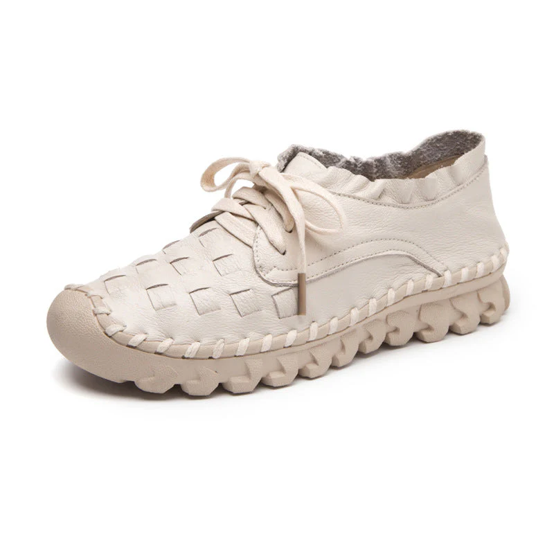 Heidi-Mode | Retro Künstlerisch Echtes Leder Damen Schuhe - Image 6