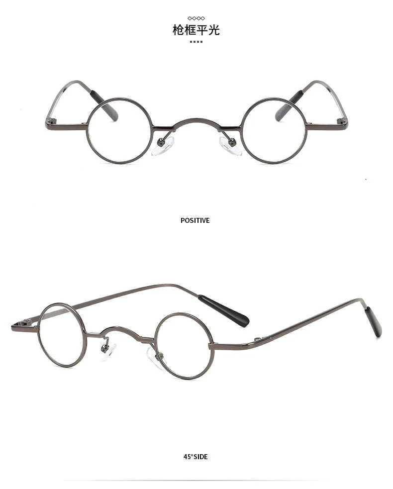 Heidi-Mode | Retro Sonnenbrille mit Kleinem Runden Rahmen für Herren - Image 11