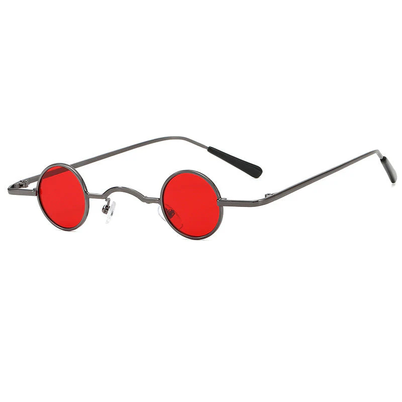 Heidi-Mode | Retro Sonnenbrille mit Kleinem Runden Rahmen für Herren - Image 4