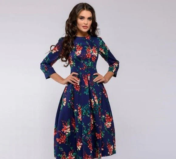 Heidi-Mode | Retrozo Edles, Mittellanges Kleid - Image 10