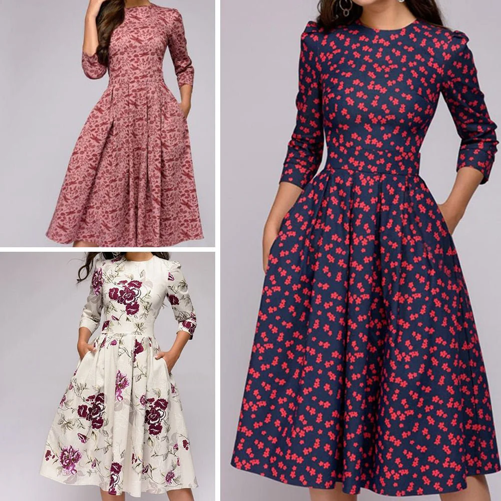 Heidi-Mode | Retrozo Edles, Mittellanges Kleid - Image 11