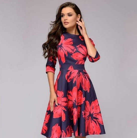 Heidi-Mode | Retrozo Edles, Mittellanges Kleid - Image 5