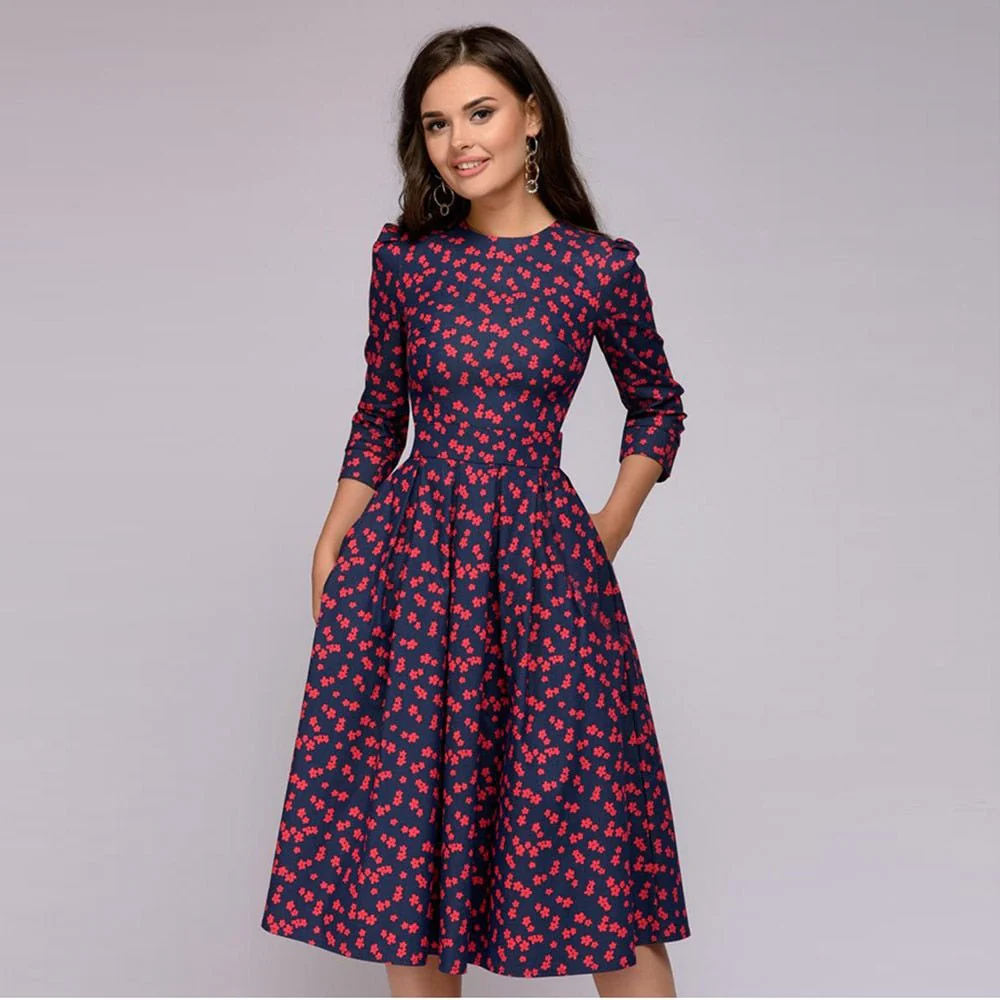 Heidi-Mode | Retrozo Edles, Mittellanges Kleid - Image 6