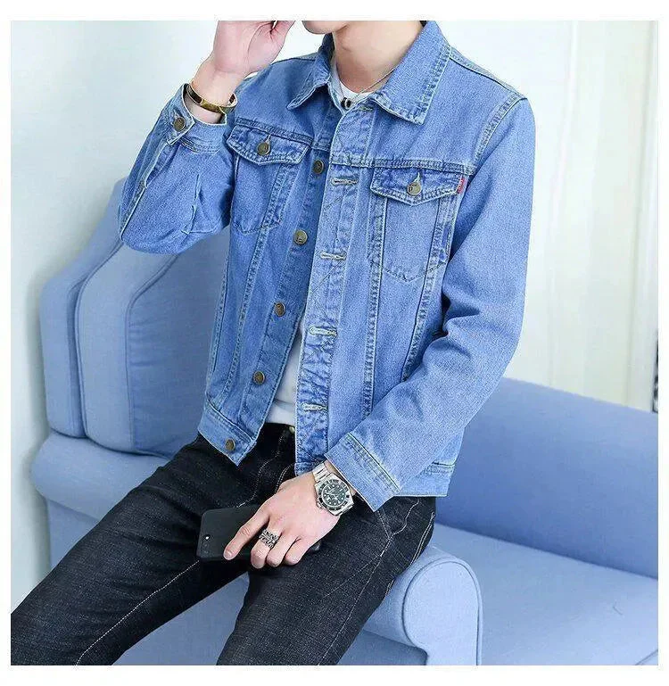 Heidi-Mode | Revers Denim Jacke Herren - Image 11