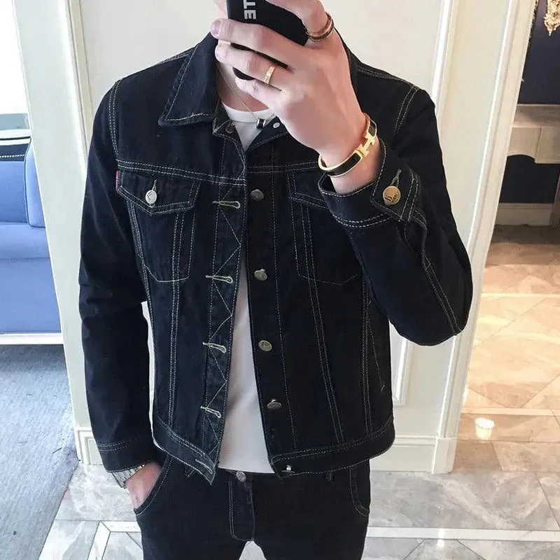 Heidi-Mode | Revers Denim Jacke Herren - Image 9