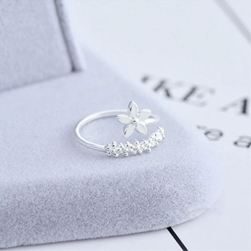 Heidi-Mode | Ring Blume Frisch - Silber - Image 3