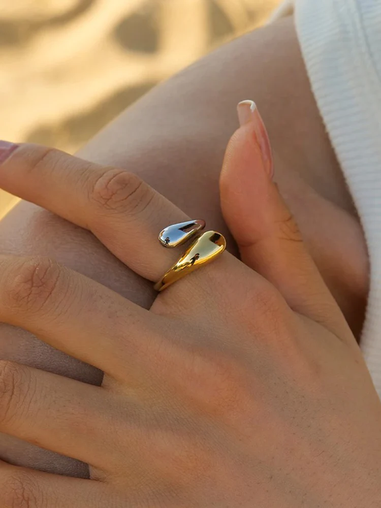 Heidi-Mode | Ring Gold Silber Aus Hochwertigem Edelstahl