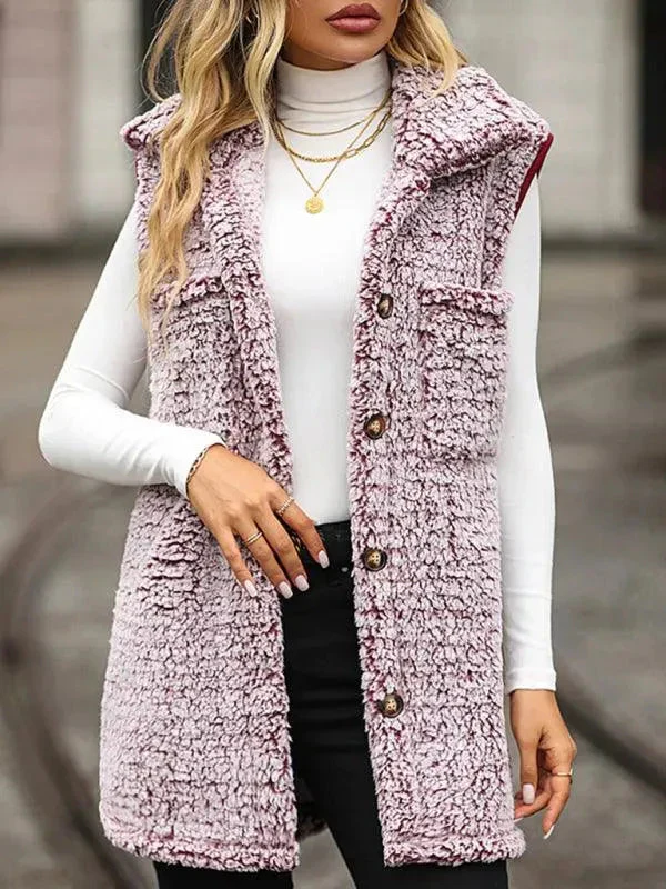 Heidi-Mode | Ärmelloser langer Frauen Wintermantel - Image 11