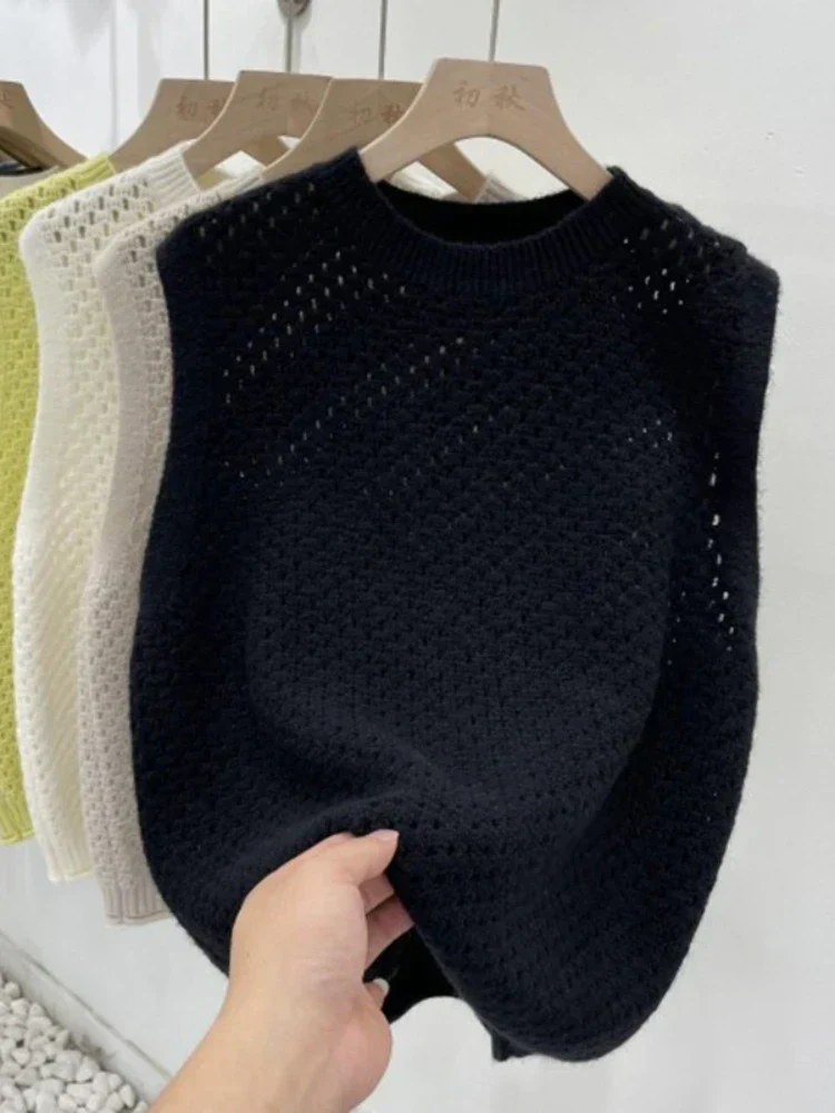 Heidi-Mode | Ärmelloser Strickpullover für Damen - Image 4