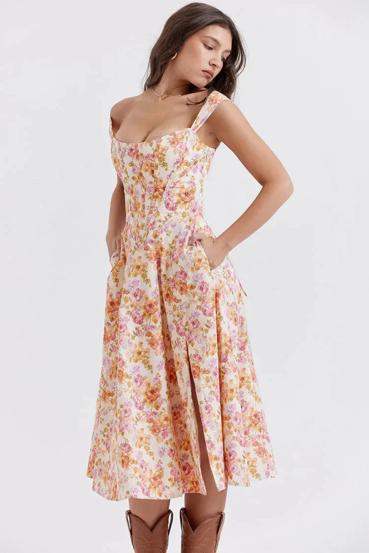 Heidi-Mode | Ärmelloses Korsatz Kleid Sommerkleid - Image 4