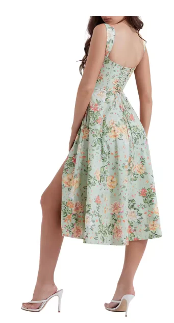 Heidi-Mode | Ärmelloses Korsatz Kleid Sommerkleid - Image 9