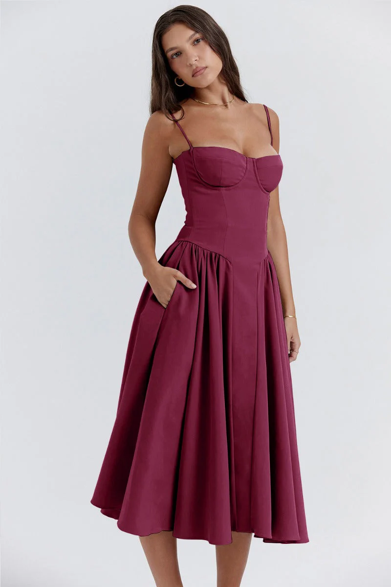 Heidi-Mode | Ärmelloses Midikleid mit Korsett Passform - Image 16