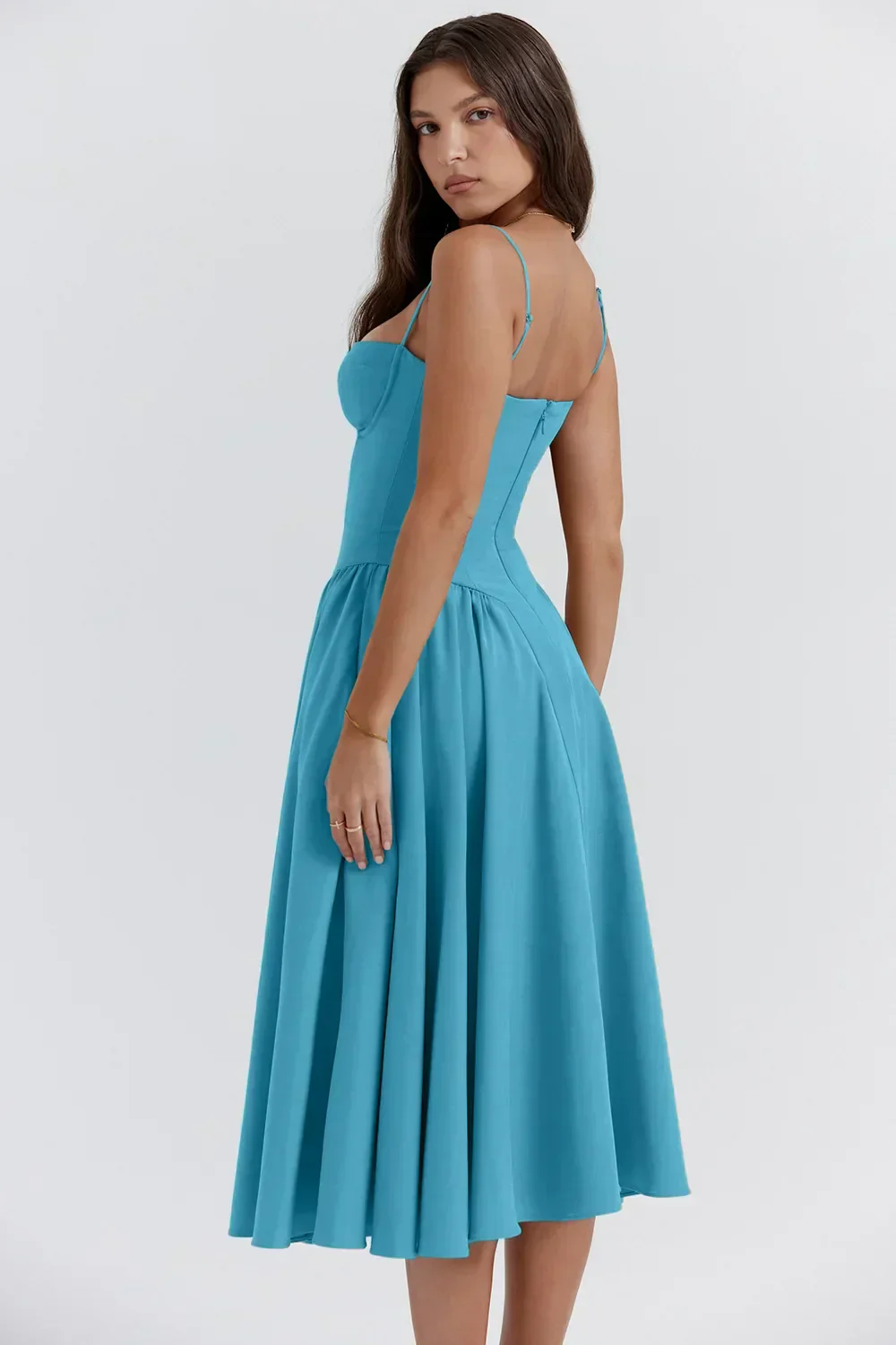 Heidi-Mode | Ärmelloses Midikleid mit Korsett Passform - Image 20