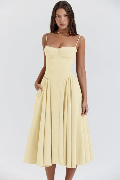 Heidi-Mode | Ärmelloses Midikleid mit Korsett Passform - Image 27