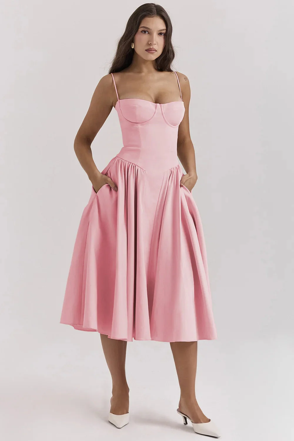 Heidi-Mode | Ärmelloses Midikleid mit Korsett Passform - Image 28