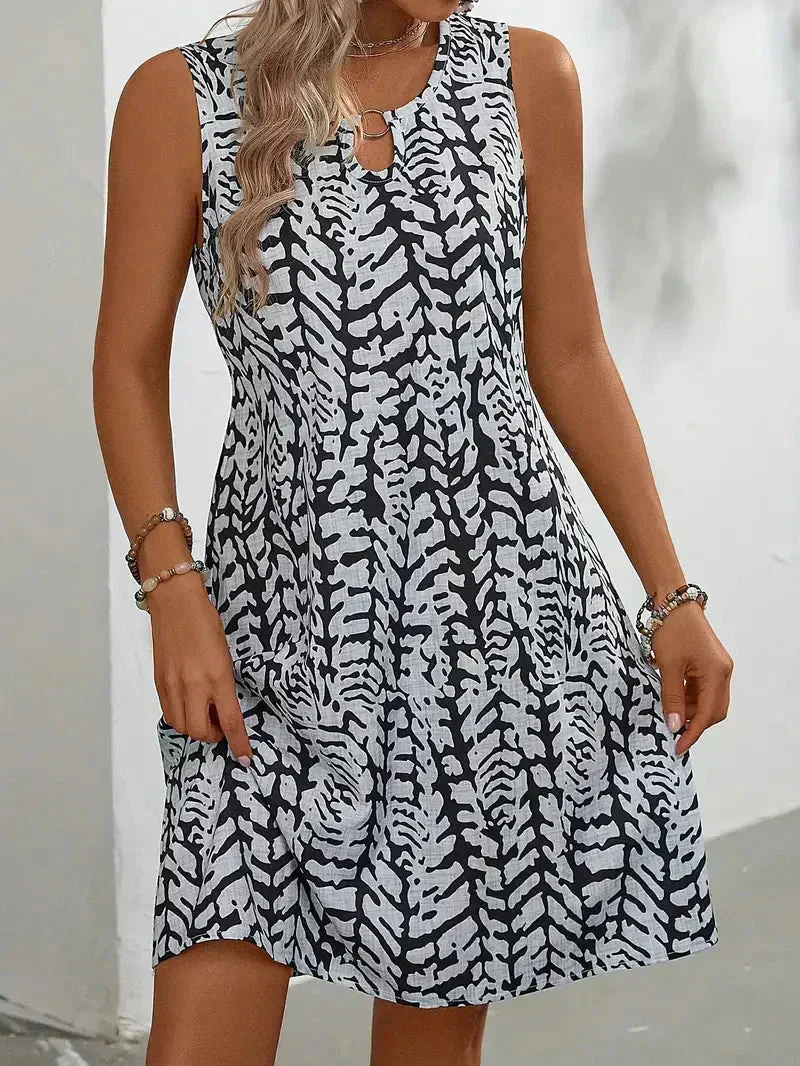 Heidi-Mode | Ärmelloses Sommer-Mini-Kleid Leichter und Atmungsaktiver Stoff - Image 3