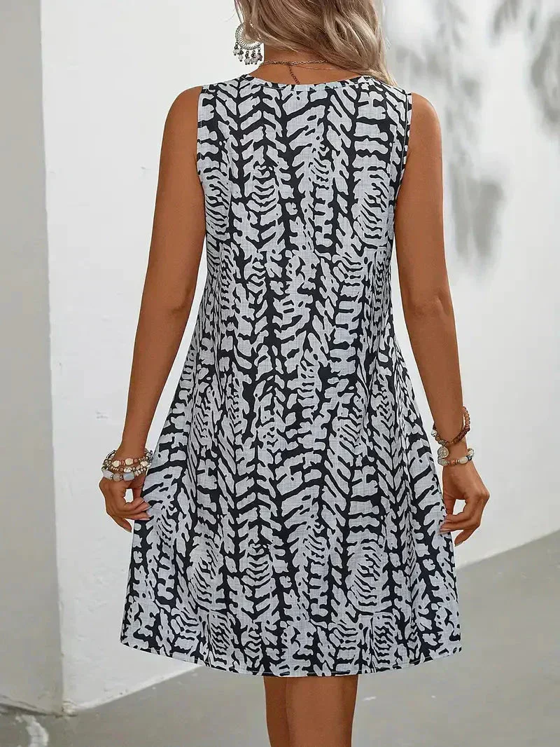 Heidi-Mode | Ärmelloses Sommer-Mini-Kleid Leichter und Atmungsaktiver Stoff - Image 4