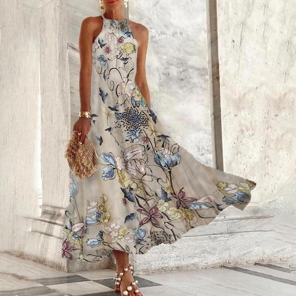 Heidi-Mode | Ärmelloses Maxikleid mit Halter - Image 4