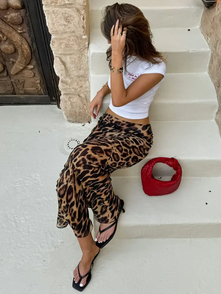 Heidi-Mode | Rock Leopardenmuster