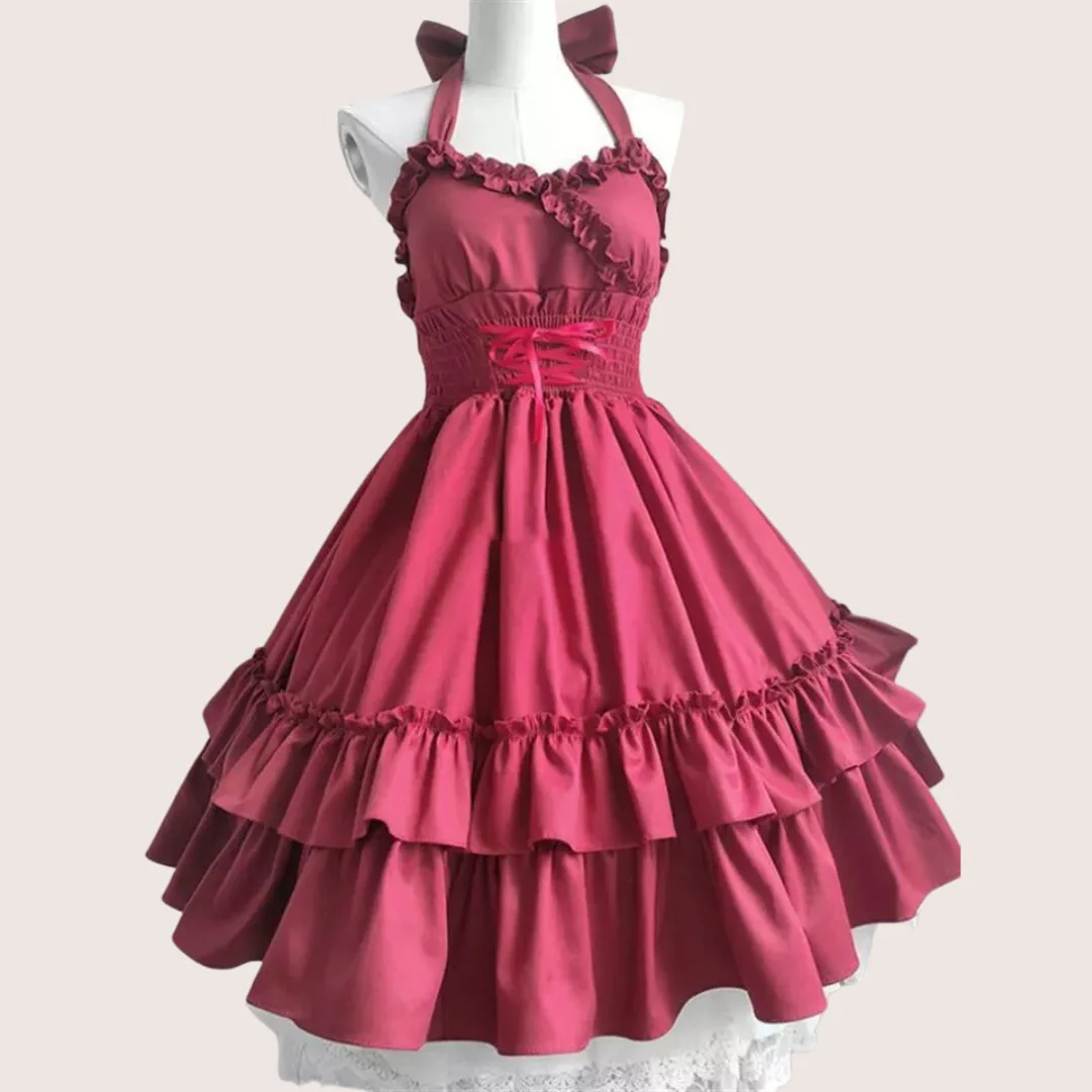 Heidi-Mode | Romantisches Rüschenkleid mit Schleifenkragen - Image 3