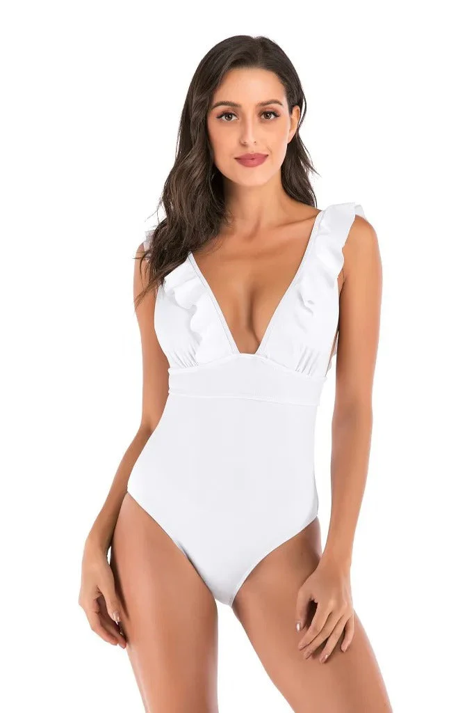 Heidi-Mode | Rüschen Badeanzug für Schwimmbad und Strand - Image 3