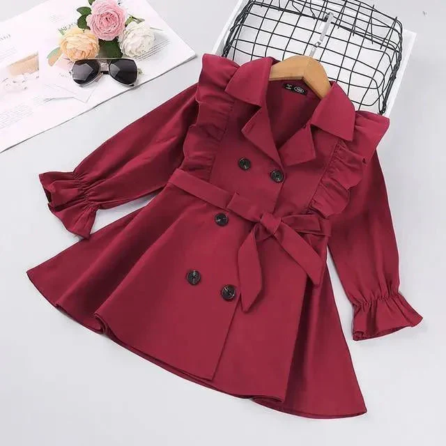 Heidi-Mode | Rüschentrenchcoats für Mädchen - Image 9