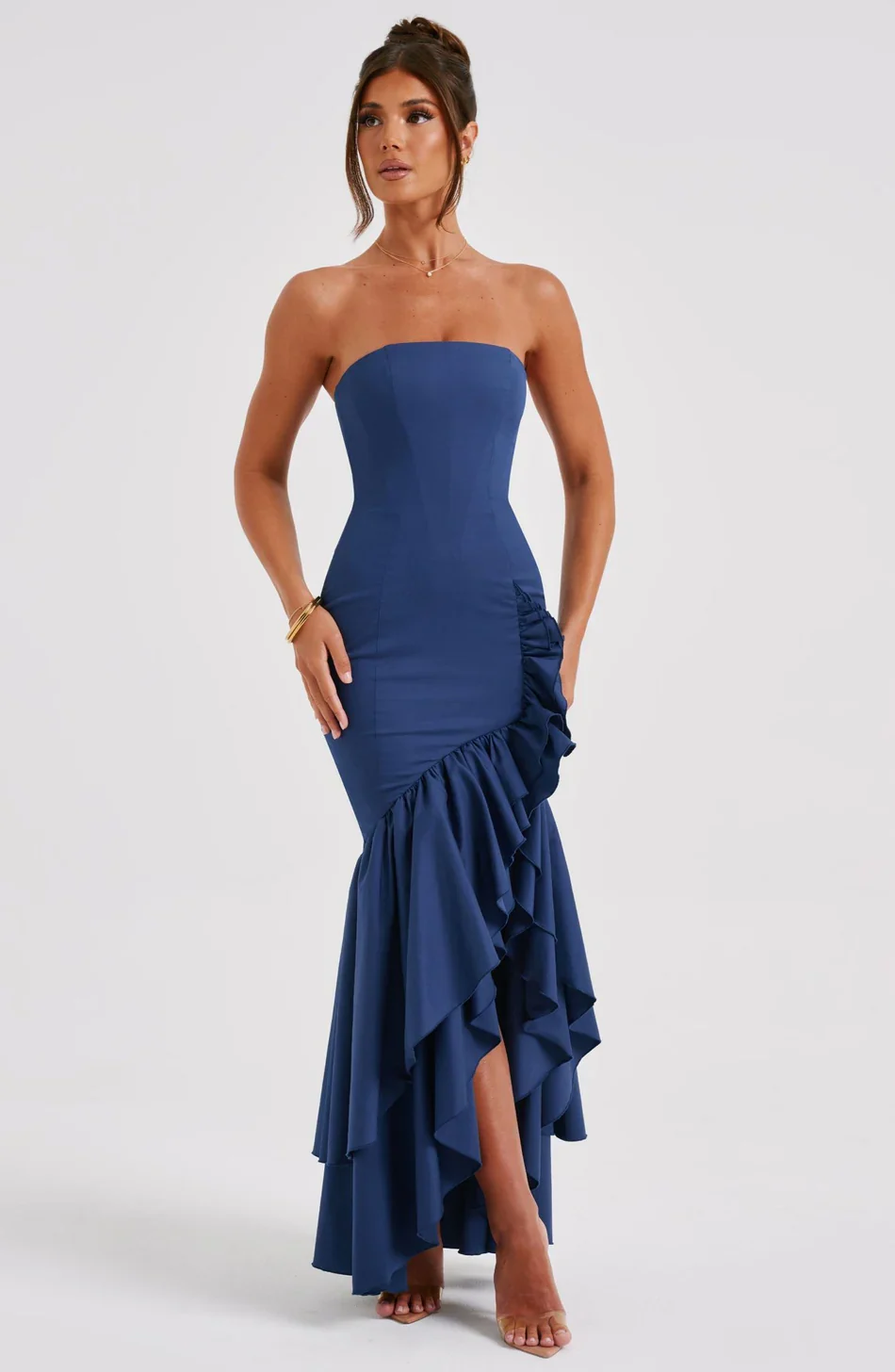 Heidi-Mode | Rüschen Hochgeschlitztes Kleid - Image 4