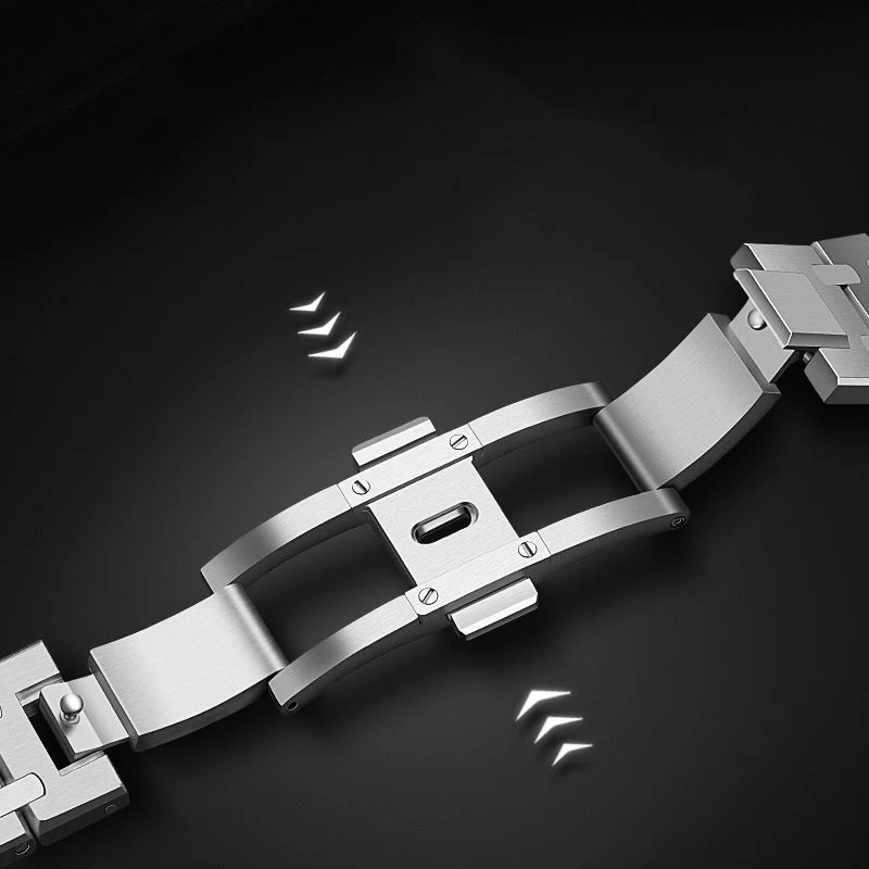Heidi-Mode | Rvs Band für Samsung Watch Ultra mit Luxus Doppelkettendesign - Image 4