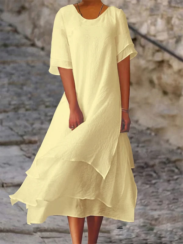 Heidi-Mode | Schicke Eleganz Blockschlitzkleid - Image 7