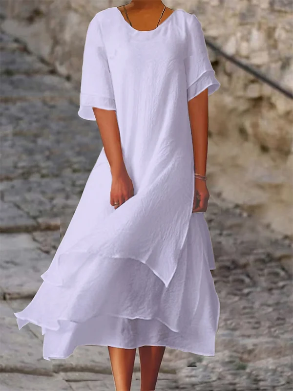 Heidi-Mode | Schicke Eleganz Blockschlitzkleid - Image 8