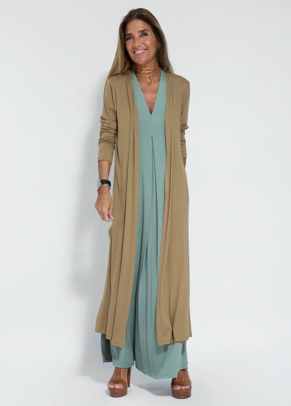 Heidi-Mode | Set mit Langem, Schlank Machendem Kleid und Weste - Image 12