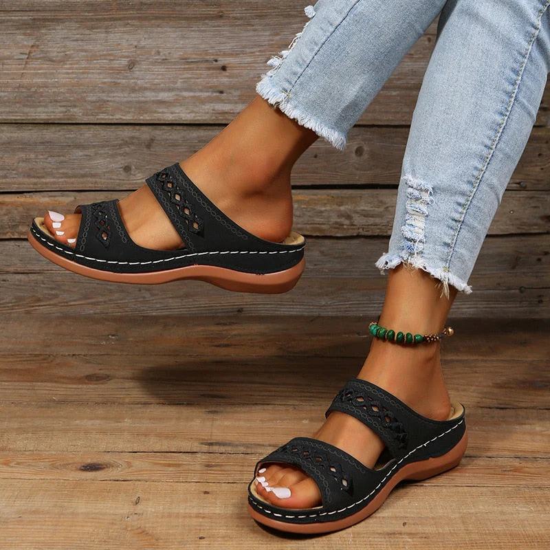 Heidi-Mode | Sandalen Klassisch Elegante Orthopädische Sandalen für Frauen - Image 5