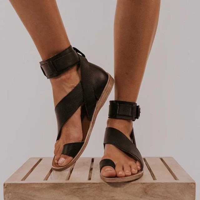 Heidi-Mode | Sandalen mit Kreuzband und Zehenring - Image 3