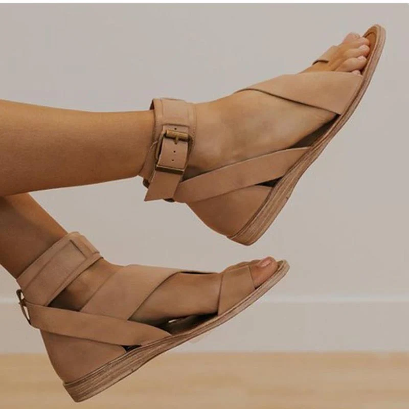 Heidi-Mode | Sandalen mit Kreuzband und Zehenring - Image 4