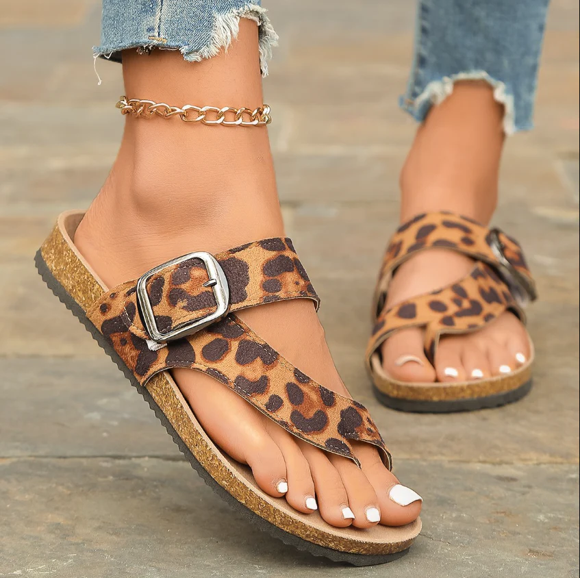 Heidi-Mode | Sandalen Rom Stil Flip Flops Übergröße Flacher Absatz Niedrige Absätze - Image 5