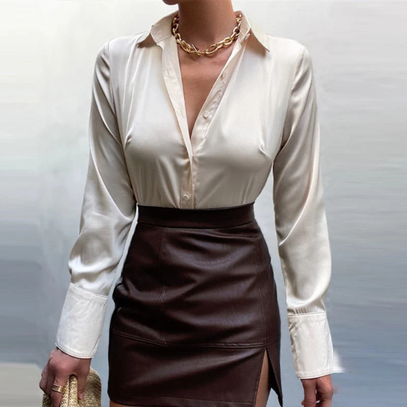 Heidi-Mode | Satin-Bluse - Die Perfekte Bluse für Jeden Anlass! - Image 4