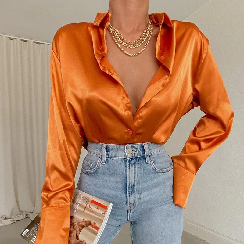 Heidi-Mode | Satin-Bluse - Die Perfekte Bluse für Jeden Anlass! - Image 9