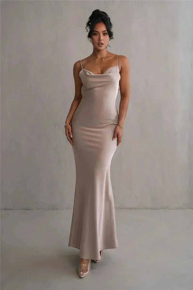 Heidi-Mode | Satin Kleid mit Blumen